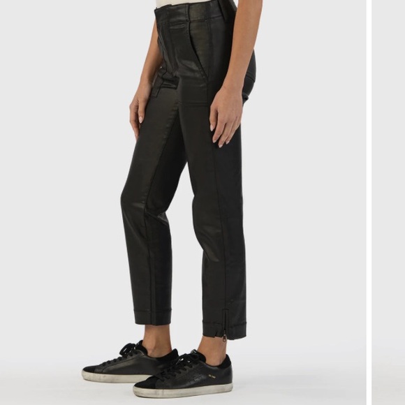 Kut From The Kloth Reese Coated Ankle Straight Size 0 - Picture 3 of 8